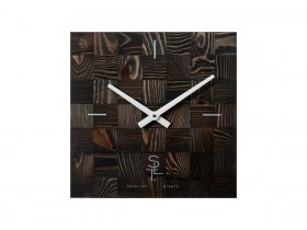 Часы настенные SLT 5195 CHESS BLACK WOOD в Петровском - petrovskij.mebel-nsk.ru | фото