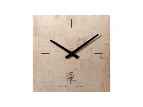 Часы настенные SLT 5196 CHESS WHITE WOOD в Петровском - petrovskij.mebel-nsk.ru | фото
