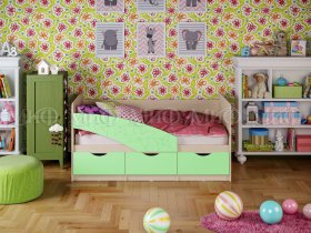 Кровать детская Бабочки 1,8 м в Петровском - petrovskij.mebel-nsk.ru | фото