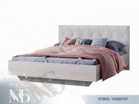 Кровать двуспальная 1,6м Кимберли КР-13 в Петровском - petrovskij.mebel-nsk.ru | фото