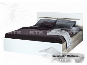 Кровать двуспальная 1,6 м  Наоми КР-11 в Петровском - petrovskij.mebel-nsk.ru | фото
