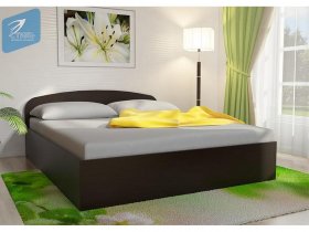 Кровать двуспальная 1,6м с подъем. мех. (венге) в Петровском - petrovskij.mebel-nsk.ru | фото