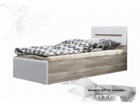 Кровать односпальная Наоми КР-12 в Петровском - petrovskij.mebel-nsk.ru | фото