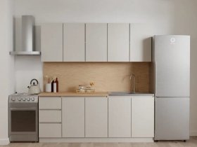 Кухонный гарнитур Мори 2,0 м (сатин) в Петровском - petrovskij.mebel-nsk.ru | фото