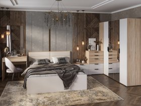 Модульная спальня Норд в Петровском - petrovskij.mebel-nsk.ru | фото