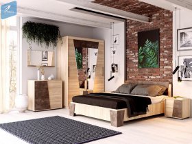 Модульная спальня Санремо в Петровском - petrovskij.mebel-nsk.ru | фото