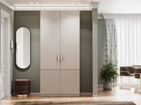 Шкаф двухстворчатый Эккервуд (Нью) (меланж) в Петровском - petrovskij.mebel-nsk.ru | фото